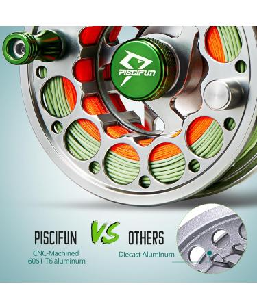 Buy Piscifun Sword Fly Fishing Reel - CNC-Milled Aluminum Alloy 3/4 to 9/10 Weights Multiple Colors - International Shipping Available - Buy Online on GoSupps.com