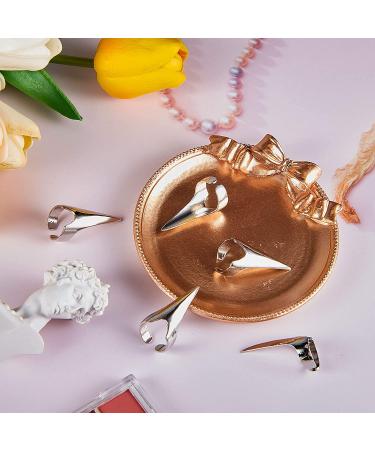 20 Pieces Adjustable Metal Hair Sectioning Rings for Braiding & Styling - Silver - Buy Online on GoSupps.com