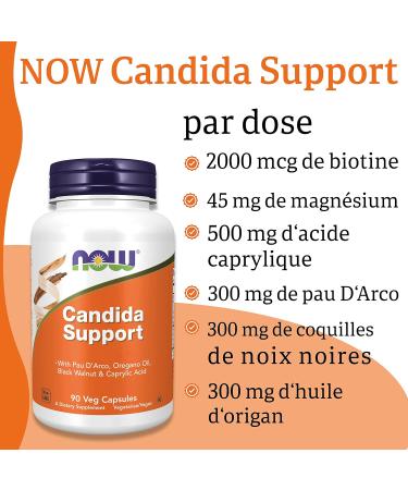 Now Foods Candida Support with Oregano Oil Food Supplement 90 Vegan Lab Tested Soy Free Gluten Free Non-GMO - Buy Online on GoSupps.com