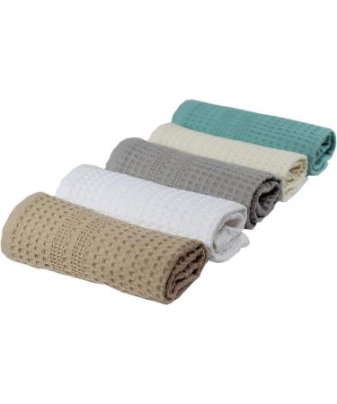 GILDEN TREE Waffle Towel 4 Pack Washcloths - Quick Dry Thin Exfoliating - Classic Style, White - Buy Online on GoSupps.com