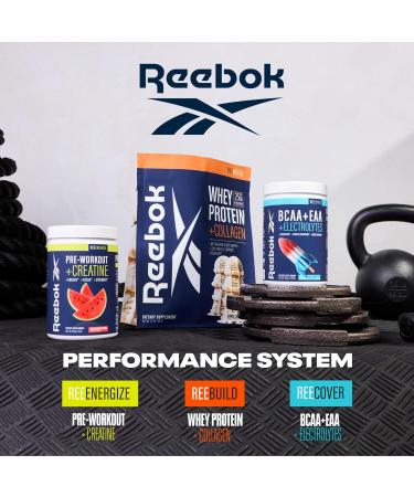 Reebok Post-Workout Amino Acids + Protein Bundle: REECover Rocket Moon Pop + REEBuild Vanilla Ice Cream | Muscle Recovery Hydration Strength Joint Support - Buy Online on GoSupps.com