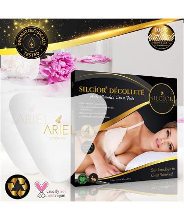 SILC OR 4 Pack Silicone Chest Wrinkle Pads - Anti Wrinkle Decollete Patches - Reusable & Cruelty-Free - Wrinkle Derma Pads (4 Count) - Buy Online on GoSupps.com