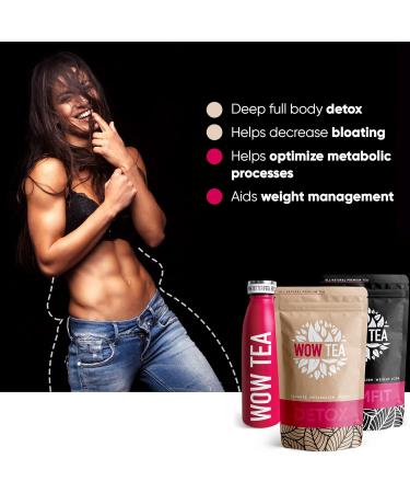  WOW TEA WOW TEA: BioFit Active SlimFit Detox Tea & Thermos Box - Pink 150g - Buy Online on GoSupps.com