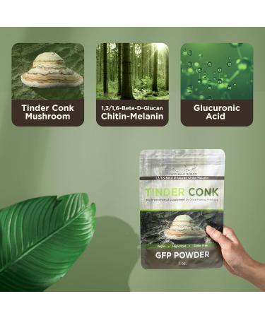 Good Feeling Products GFP Powder - Mushroom Supplement - Tinder Conk Powder Supplement - Immune Support Supplement for Men & Women - Buy Online on GoSupps.com