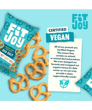 FitJoy Gluten Free Pretzels - Sea Salt Twists | Grain Free, Made in USA, Nut Free, Non-GMO, Vegan Certified | 5 oz (Pack of 6) - Buy Online on GoSupps.com
