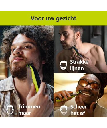 Philips Consumer Philips OneBlade 360 Authentic Face & Body Electric Beard Trimmer Shaver and Body Groomer 3x 360 blades 4x Stubble Comb 1235mm 1x Body Kit QP283431 - Buy Online on GoSupps.com