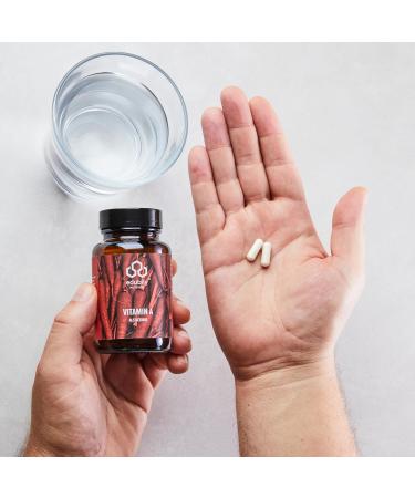 Edubily Nutrition Vitamin A Capsules - Retinol 400 I.E. per Capsule Vegan - 180 Count for Daily Wellness - Buy Online on GoSupps.com