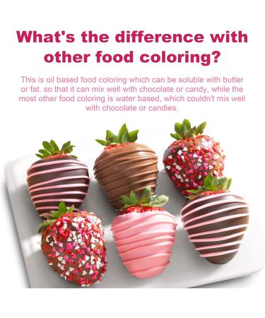 Oil Based Food Coloring for Chocolate - 6 Colors Upgraded Food Coloring for Cake Decorating ERCorArt Edible Oil Food Dye for Candy Melts Candy Melts Fondant Icing Frosting Baking Cookie - .25 Fl.Oz - Buy Online on GoSupps.com