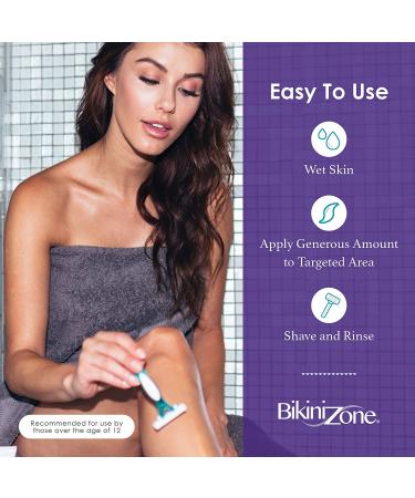 Bikini Zone Anti-Bumps Shave Gel - Dermatologist Recommended for a Close, Smooth Shave with No Irritation or Ingrown Hairs - 6.5 Fl Oz - Buy Online on GoSupps.com