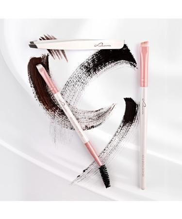 Buy Luvia Eyebrow Brush Set - Vegan Prime Brow Kit with 3 Cosmetic Brushes & Tweezers - International Shipping Available - Buy Online on GoSupps.com