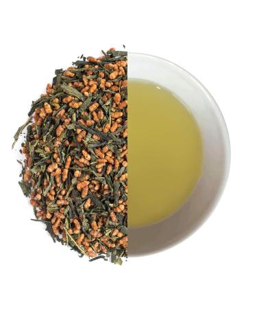 Organic Moya Gr n-Tee Genmaicha 100g - Loose Japanese Green Tea with Roasted Brown Rice | Vegan & Vegetarian | Eco-Friendly Packaging - Buy Online on GoSupps.com