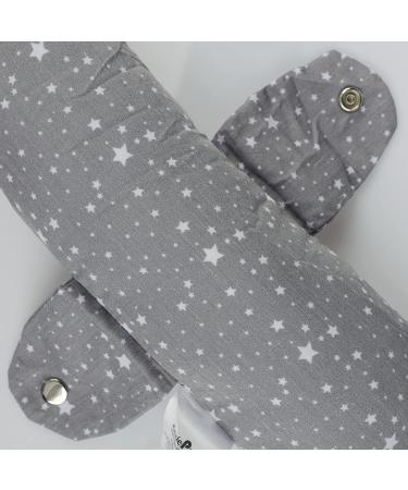 Kids Travel Neck Pillow - Soft U-Shape Head Support for Car Seat Safety - Grey - Buy Online on GoSupps.com
