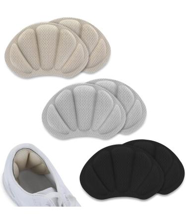 Sibba Heel Grip Liner Cushions - 6 Pairs | Self-Adhesive Shoe Pads for Big Shoes | Anti-Blister Insoles for Women & Men - Buy Online on GoSupps.com