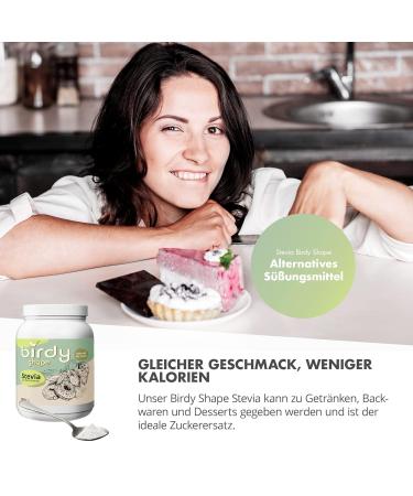 Nutritec Birdy Shape Stevia 1 kg - Natural Sugar Substitute with Erythritol | Sugar-Free Vegetable Sweetener for Healthy Living - Buy Online on GoSupps.com