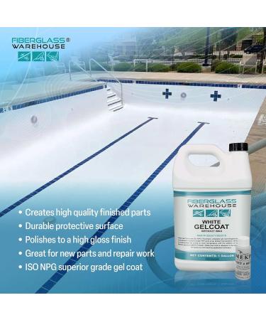 1 Gallon White Gelcoat with MEKP Catalyst - Durable, Easy Application Resin for Repairs - Fiberglass Warehouse - Buy Online on GoSupps.com