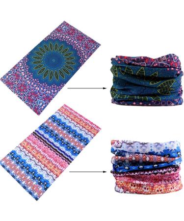 Faybox Bridal Elastic Headband | Multifunctional Sport Seamless Neck Scarf | UV Durable Boho Headgear for Outdoor Activities - Buy Online on GoSupps.com