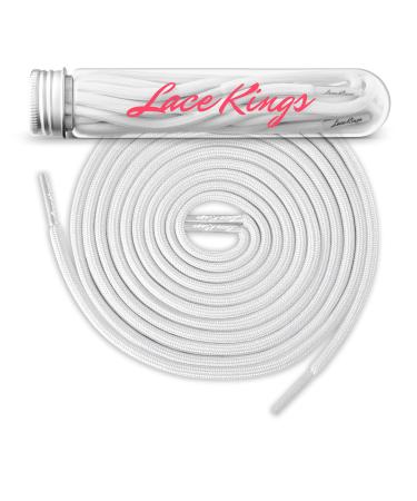Lace Kings Round Rope Shoelaces 45 inch (114 cm) White