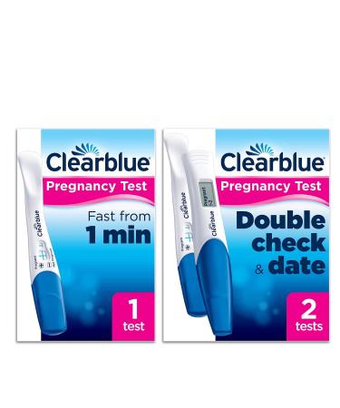 Clearblue Pregnancy Value Bundle Double-Check and Date Combo Pack (1 Digital 1 Visual) + 1 Rapid Detection Test - Easy at Home Pregnancy Test