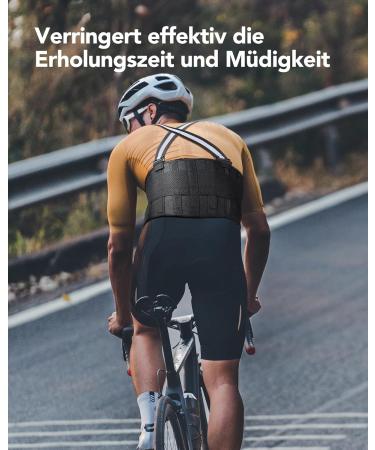 Fitomo Loin Bandage with Reflective Straps & Lumbar Support - Ultra-Line Fabric 7 Loops Motorcycle & Sports Use - Size M Black - Buy Online on GoSupps.com