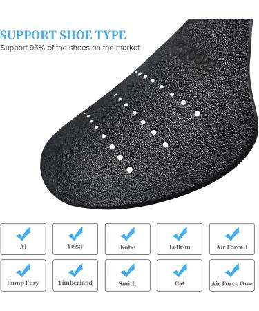 6 Pairs Anti-Wrinkle Shoes Creases Protector for Men US 7-12 | Toebox Crease Preventers for Sport Shoes | Shoe Accessory to Prevent Crease Indentation - Buy Online on GoSupps.com