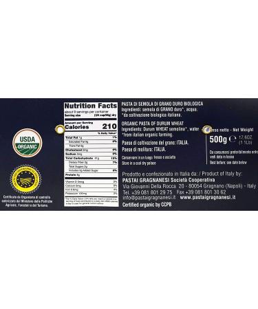 Linguine Organic Italian Pasta di Gragnano I.G.P. | 17.6 oz (500g) - Authentic & Delicious - Buy Online on GoSupps.com