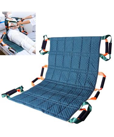 Positioning Bed Pad with 12 Handles - Multipurpose Bed Pads Washable Perfect Load Bearing 264.5lb for Patient Turning Lifting & Sliding Transfer Sheets Transfer Sheets
