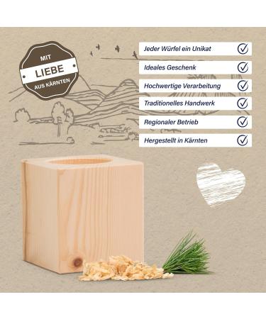 Stone Pine Cubes with Shavings - Eco-Friendly 7x7x8cm Natural Aromatherapy Blocks for Home & Wellness | International Shipping Available - Buy Online on GoSupps.com