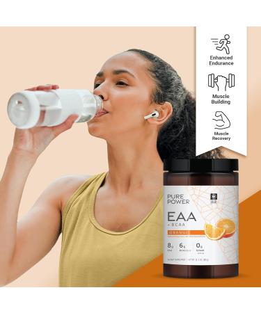 Dr. Mercola Pure Power Essential Amino Acids with BCAA - Orange Flavor 12.3 oz | 30 Servings Non-GMO Sugar-Free NSF Certified for Sport - Buy Online on GoSupps.com