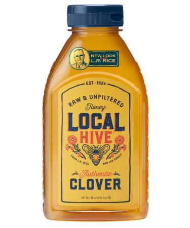 Local Hive Authentic Clover Raw & Unfiltered Honey, 16oz