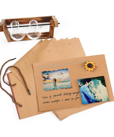 Vienrose Adventure Book Up Scrapbook Photo Album with Luxury Kit - 80 Pages | Perfect Anniversary or Boyfriend Gift - Buy Online on GoSupps.com