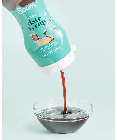 Soom Foods Silan Date Syrup 8.6oz Squeeze Bottle (2-Pack) - Vegan, Refined Sugar-Free, Paleo, Gluten-Free - Buy Online on GoSupps.com