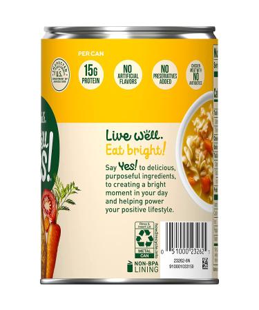 Campbell's Well Yes! Chicken Noodle Soup - 15g Protein - 16.2oz Can (Pack of 12) - Buy Online on GoSupps.com