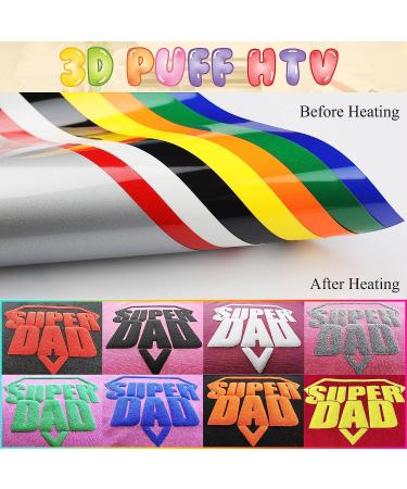 TransWonder 3D Puff Vinyl Bundle - Assorted Colors HTV for Heat Press, Cricut, Mother's Day Gift - 8 Sheets - Buy Online on GoSupps.com