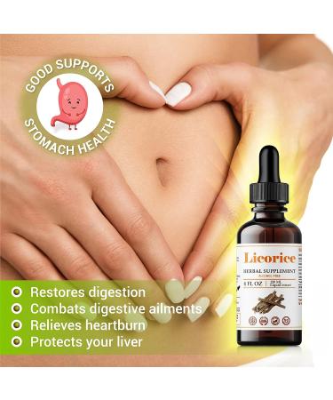 Organic Licorice Root Extract | Herbal Immune Support | Respiratory Health Supplement - 4 Fl Oz - Buy Online on GoSupps.com