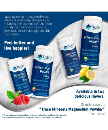 Trace Minerals Stress-X Magnesium Powder Raspberry Lemon - 16.9 oz (Pack of 1) - Buy Online on GoSupps.com