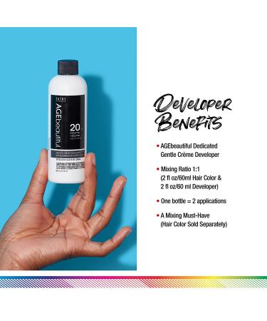 AGEbeautiful Gentle Creme Hair Developer 20 Volume 4 Fl Oz | Professional Salon Coloring | Long Lasting Color - Buy Online on GoSupps.com