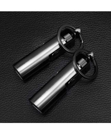 SOMGEM Permanent Match Keychain 2 Pack - Refillable Kerosene, Waterproof Flint Fire Starter for Camping & Survival - Buy Online on GoSupps.com