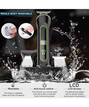 Hatteker 5-in-1 Beard Trimmer & Hair Clipper Kit - Cordless, USB Rechargeable, Waterproof Grooming for Men - Buy Online on GoSupps.com