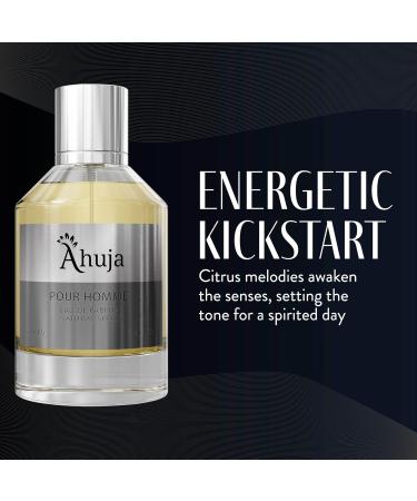 AHUJA Pour Homme Eau de Parfum for Men 3.4 fl oz - Men's Fragrance - Long Lasting Perfume for Men Original Citrus & Fruity Symphony Cologne for Men - Luxury Scent Gift for Men EDP Pour Homme 3.4 Fl Oz (Pack of 1) - Buy Online on GoSupps.com