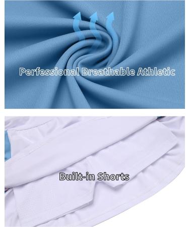 Zaclotre Girls Sleeveless Tank Top and Skorts Set - Light Blue 5-6 Years - Buy Online on GoSupps.com