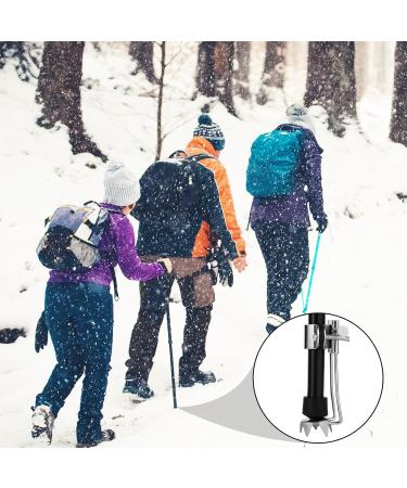2pcs Ice Cane Tip Attachment Heavy Duty Metal Cane Tips for Snow Anti-Slip Crutch Ice Tips Spike Feet 5-Prong Replacement Cane Ice Grip Accessories for Walking Sticks Winter - Buy Online on GoSupps.com
