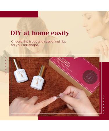 Rosalind Full Cover Medium Ballerina Nail Tips - 504pcs Clear Gel Nail Tips for Nail Art | 12 Sizes in Box - Buy Online on GoSupps.com