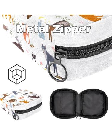 Sanitary Napkin Storage Bag | Period & Tampon Makeup Pouch Animal Print - Color784 - Buy Online on GoSupps.com