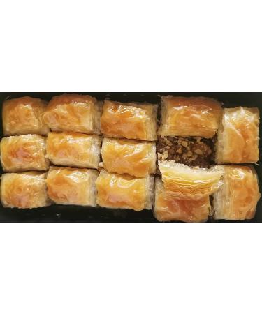 Gulluoglu Premium Dry Baklava with Walnut - Traditional Turkish Baklava 500g - Freshly Produced for Long Lasting Delight - Buy Online on GoSupps.com