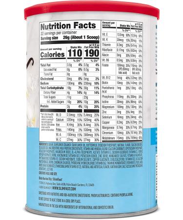 SlimFast French Vanilla Meal Replacement Powder - 10g Protein, 22 Servings - Buy Online on GoSupps.com