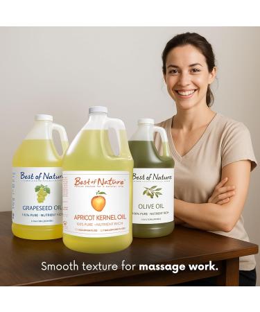 Best of Nature 100% Pure Apricot Oil Lightweight Massage & Body Oil Unscented Moisturizer for Hair Skin Face Ideal Carrier Oil for Essential Oils Half Gallon (64 fl oz) 64 Fl Oz (Pack of 1) - Buy Online on GoSupps.com