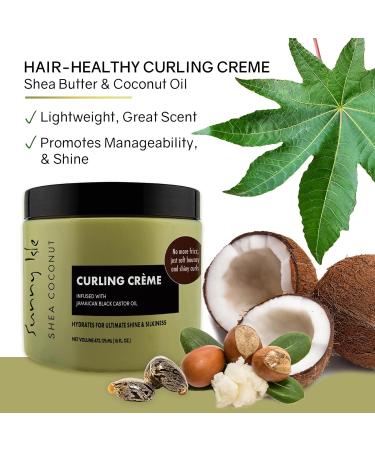Sunny Isle Shea Coconut Curling Creme 16oz - Jamaican Black Castor Oil Curl Definition Frizz Control | International Shipping - Buy Online on GoSupps.com