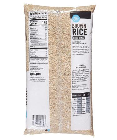Happy Belly Brown Rice 5 lb - Premium Quality Amazon Brand - Buy Online on GoSupps.com