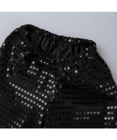 iiniim Kids Shiny Sequined Hip Hop Jazz Harem Pants in Black - Size 7-8 - Buy Online on GoSupps.com