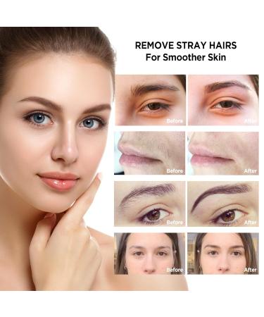 Facial Hair Remover & Eyebrow Trimmer - Portable Rechargeable 2-in-1 Electric Shaver for Women | Painless Hair Removal Device with Light (Gradient Pink - Buy Online on GoSupps.com